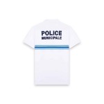 Polo Blanc Manches Courtes Boutonné