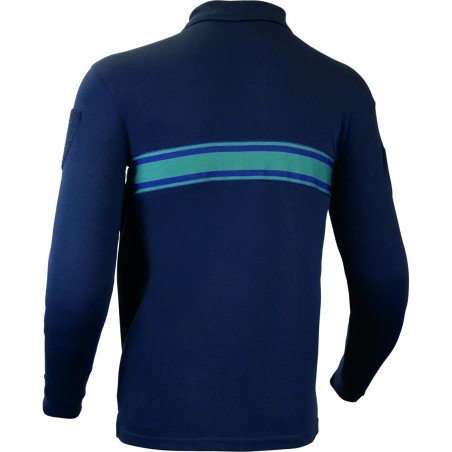 Polo Manches Longues Bandes Vertes