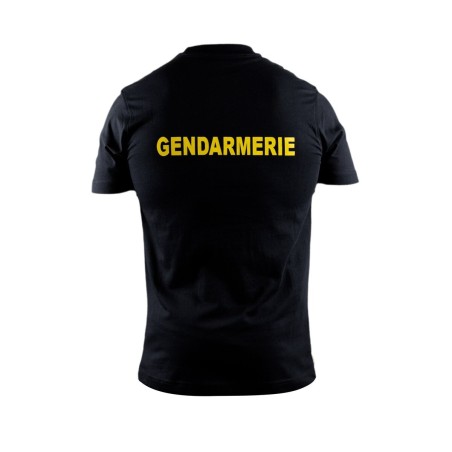 T-shirt Gendarmerie – Inscription jaune