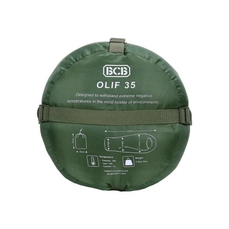 Sac de Couchage HIVER -35° A-7° / 2.4 Kg – OD Green