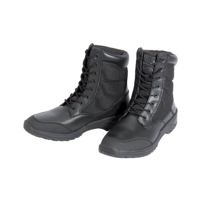 Chaussures d’Intervention Cuir & Toile Noir