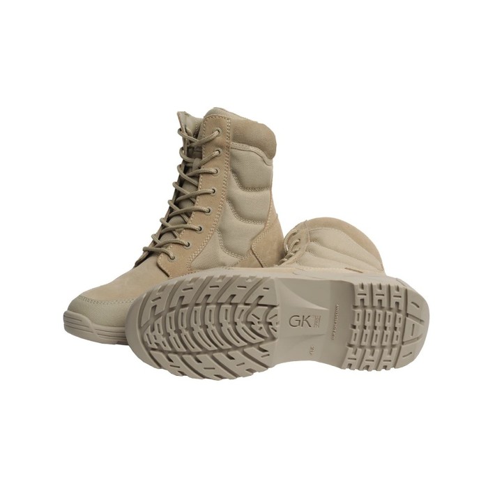 Chaussures d’Intervention Cuir & Toile Sable