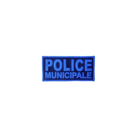 Flap Bleu Police Municipale Basse Visibilité 13x6cm