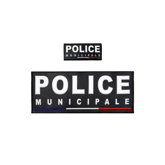 Pack Flaps Gomme Police Municipale Velcro