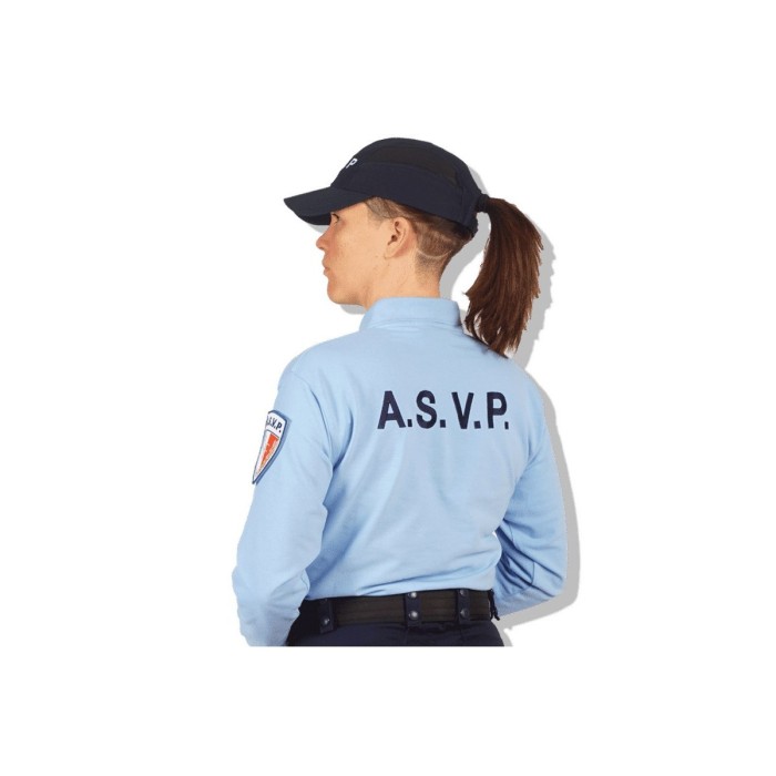 Polo ASVP Ciel Manches Longues