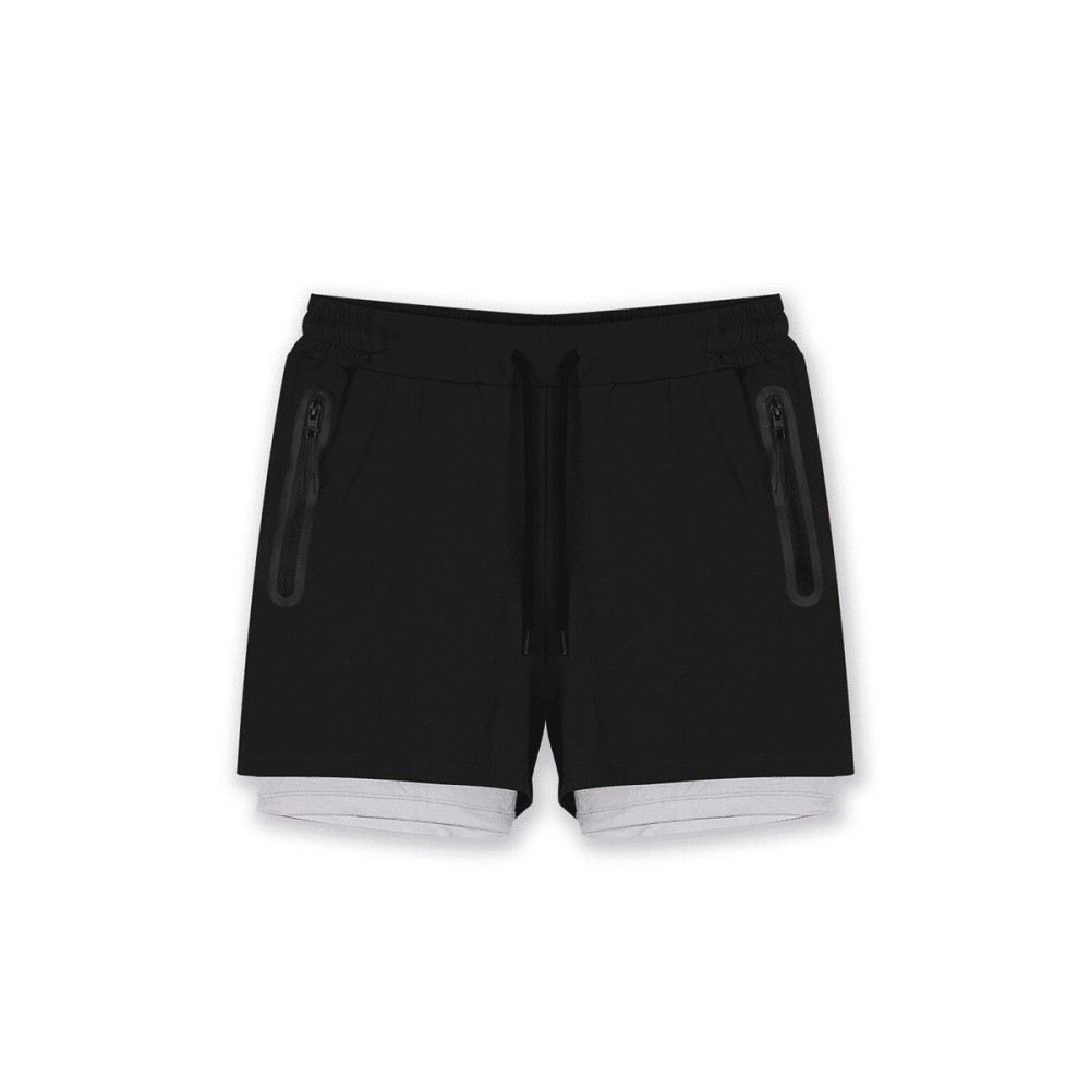 Short de Sport Sprint 2-en-1 GK UNDERCOVER Noir