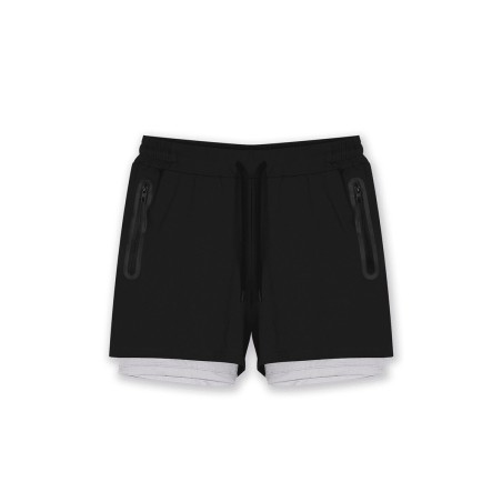 Short de Sport Sprint 2-en-1 GK UNDERCOVER Noir