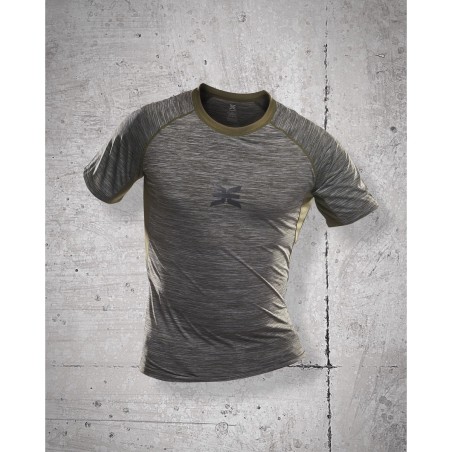 T-shirt de Sport Stamina Kaki / Gris