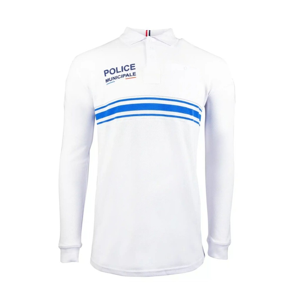Polo Blanc Manches Longues