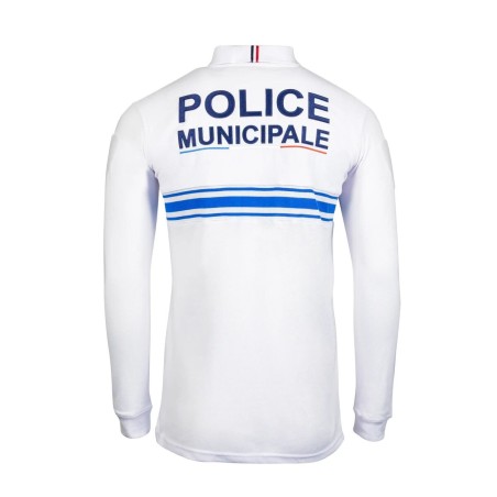 Polo Blanc Manches Longues