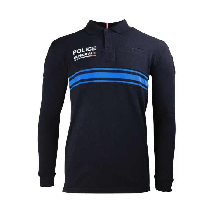 Polo Marine Manches Longues